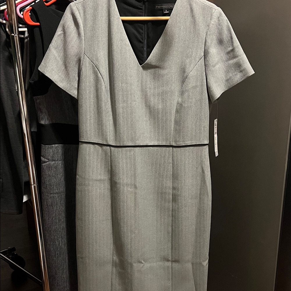 Preston & York Classic Gray Midi Dress